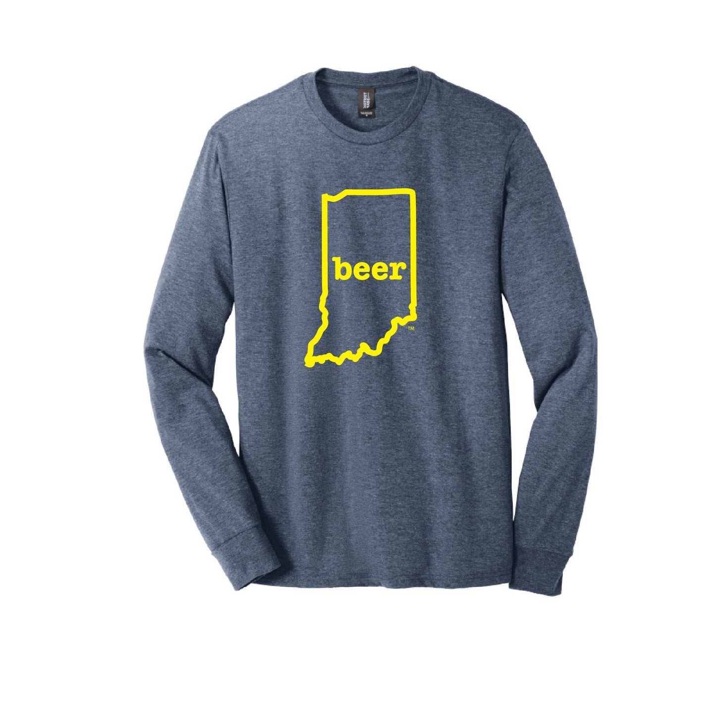 Indiana Beer Tee Shirt Long Sleeve Authentic Brand Custom Super Soft Tee