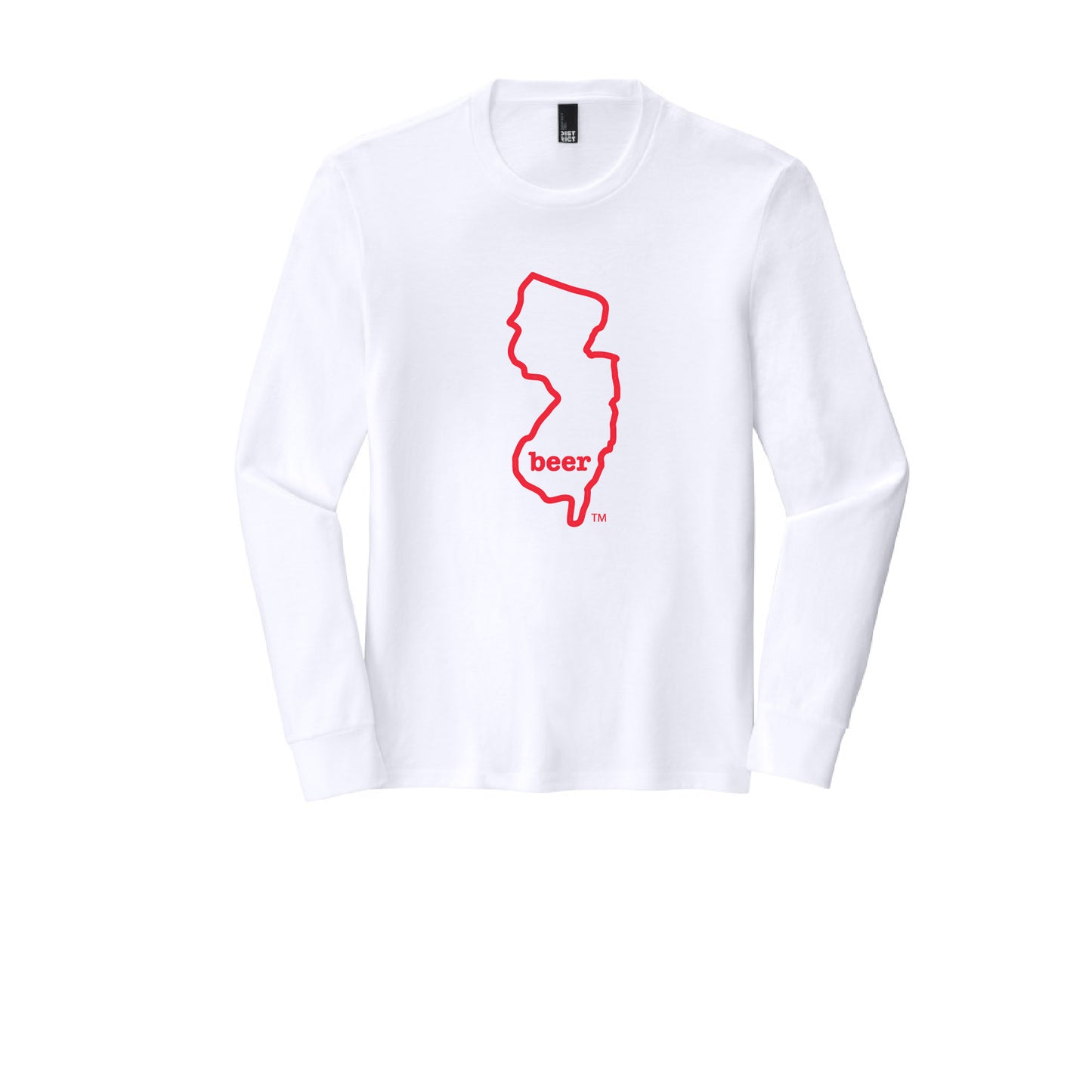 New Jersey Beer Tee Shirt Long Sleeve Authentic Brand Custom Super Soft Tee