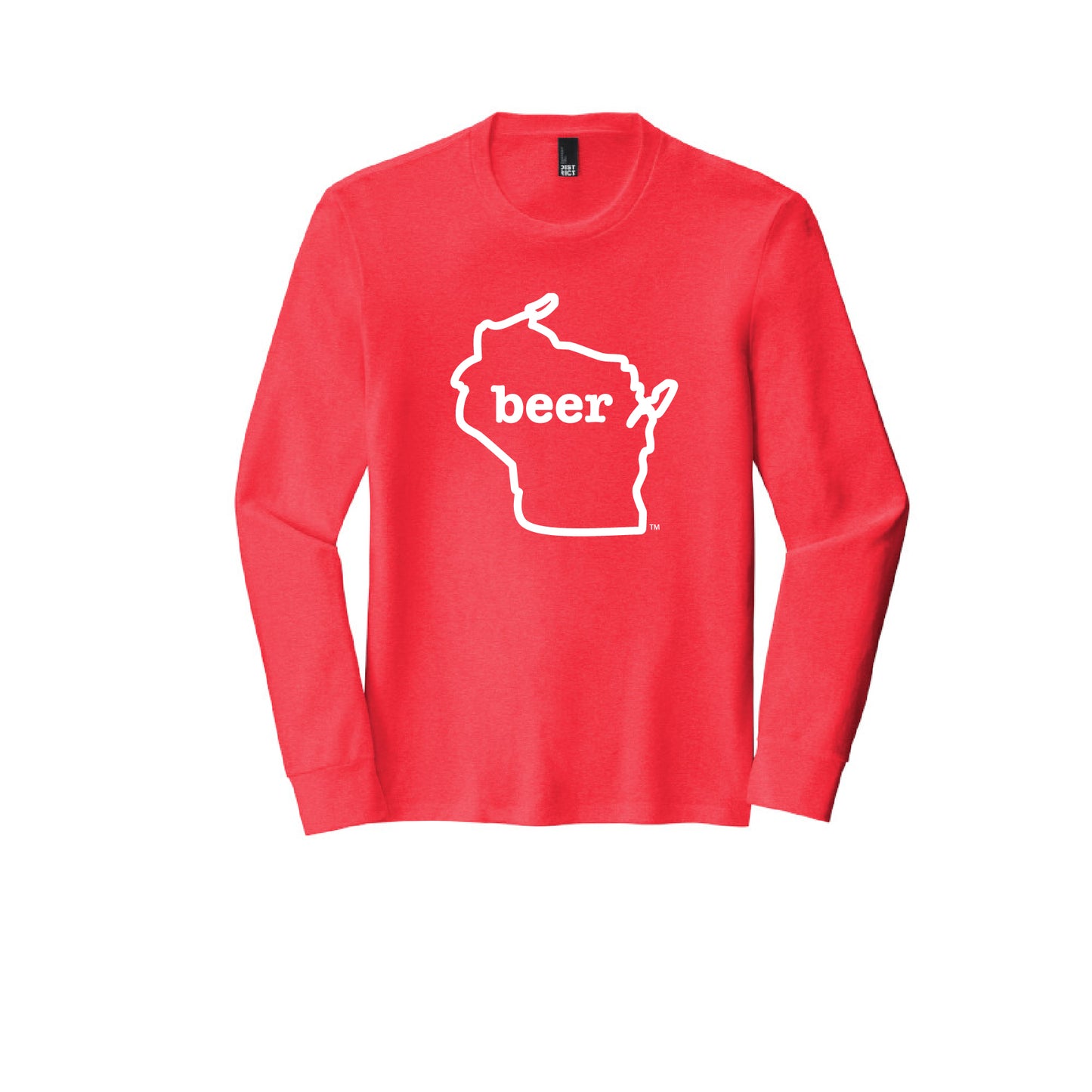 Wisconsin Beer Tee Shirt Long Sleeve Authentic Brand Custom Super Soft Tee