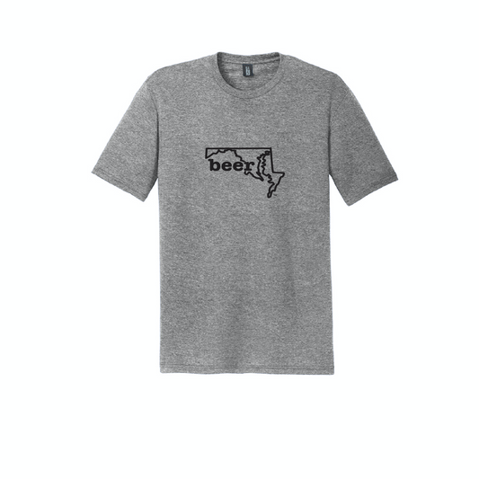 Maryland Beer Tee Shirt Short Sleeve Authentic Brand Custom Super Soft Tee