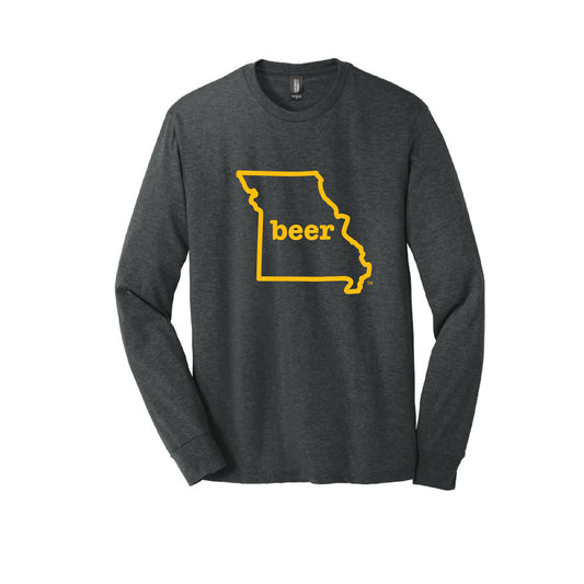 Missouri Beer Tee Shirt Long Sleeve  Authentic Brand Custom Super Soft Tee