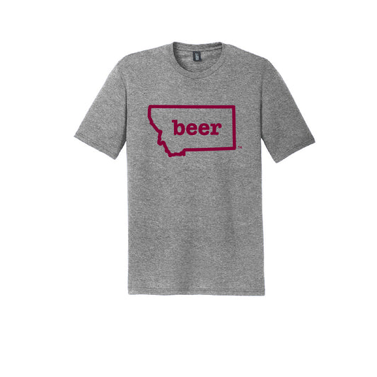 Montana Beer Tee Shirt Short Sleeve Authentic Brand Custom Super Soft Tee
