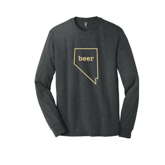 Nevada Beer Tee Shirt Long Sleeve Authentic Brand Custom Super Soft Tee