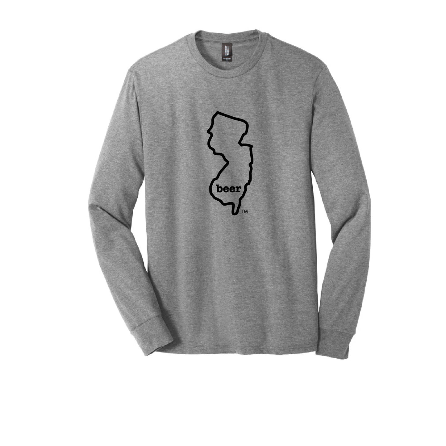 New Jersey Beer Tee Shirt Long Sleeve Authentic Brand Custom Super Soft Tee