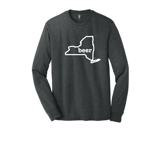 New York Beer Tee Shirt Long Sleeve Authentic Brand Custom Super Soft Tee