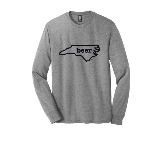 North Carolina Beer Tee Shirt Long Sleeve Authentic Brand Custom Super Soft Tee