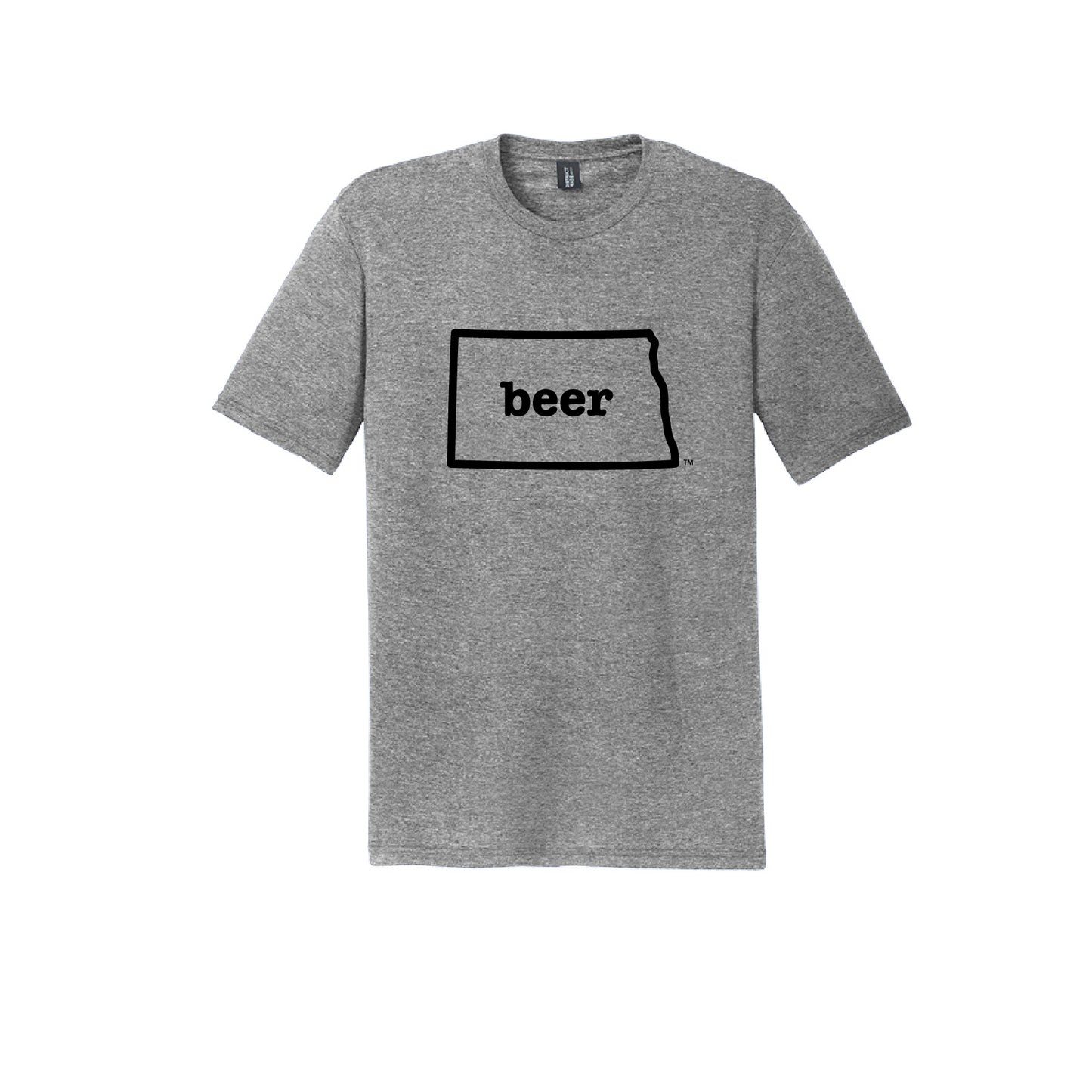 North Dakota Beer Tee Shirt Short Sleeve  Authentic Brand Custom Super Soft Tee