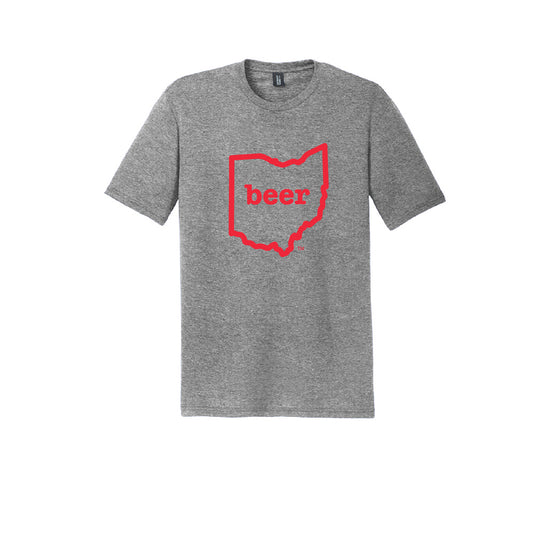 Ohio Beer Tee Shirt Short Sleeve  Authentic Brand Custom Super Soft Tee