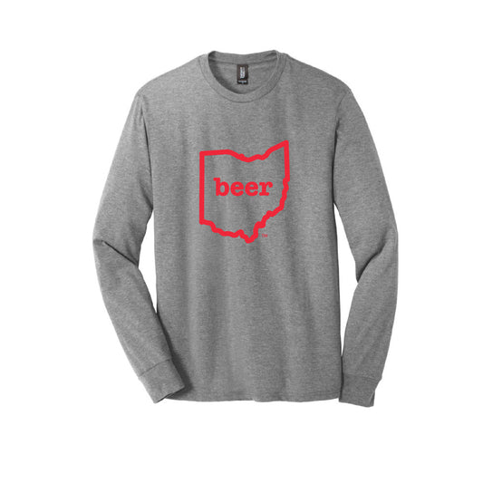 Ohio Beer Tee Shirt Long Sleeve Authentic Brand Custom Super Soft Tee