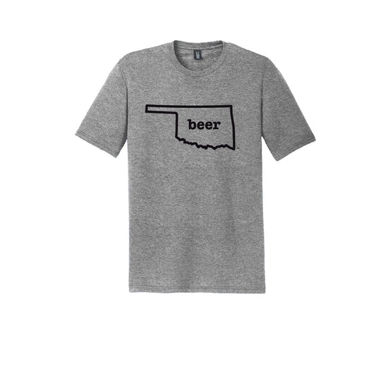 Oklahoma Beer Tee Shirt Short Sleeve  Authentic Brand Custom Super Soft Tee