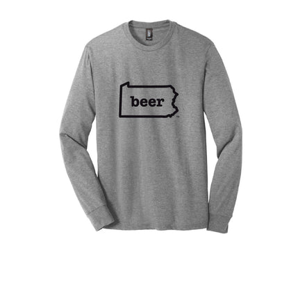 Pennsylvania Beer Tee Shirt Long Sleeve  Authentic Brand Custom Super Soft Tee
