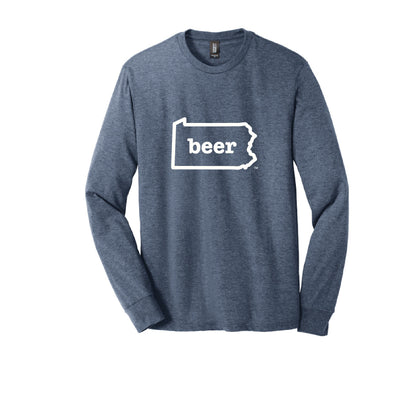 Pennsylvania Beer Tee Shirt Long Sleeve  Authentic Brand Custom Super Soft Tee